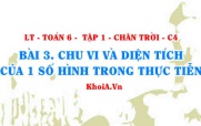 Công thức tính CHU VI, DIỆN TÍCH của một số hình trong thực...